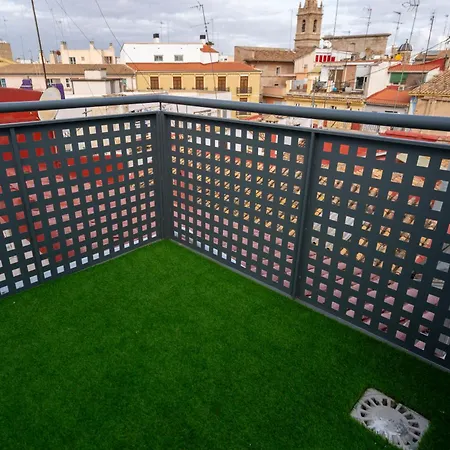 El Carmen Valencia, Estudio Con Terraza * 瓦伦西亚